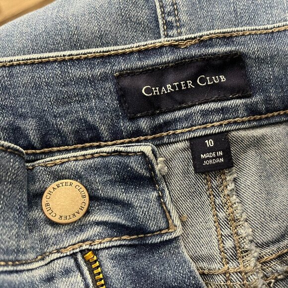 Charter Club Women's Denim Jean Skirt - Size 10 - Picture 4 of 5